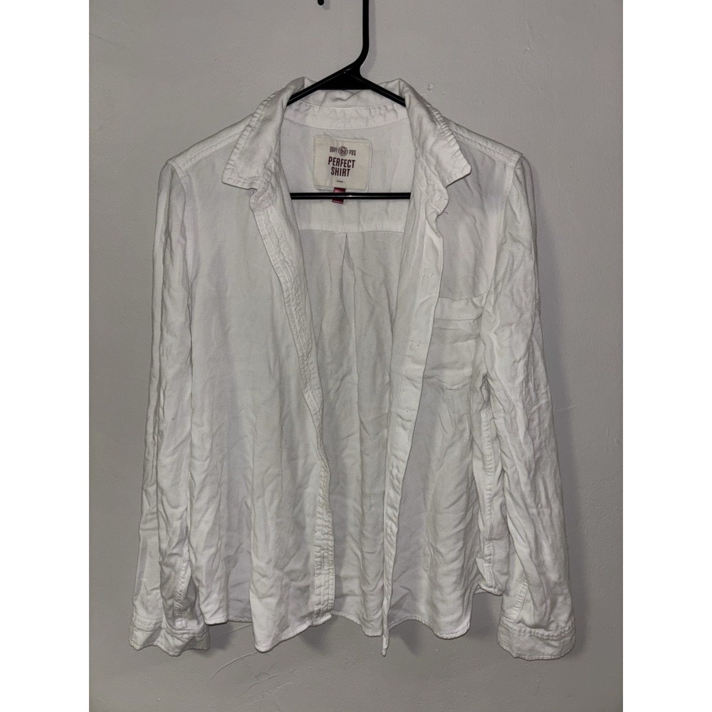 Women's Business Casual Perfect Shirt White Cotton Button Down